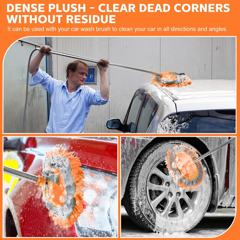 Layhit 5 Pcs Car Wash Mitt Set, Brush Not Included,