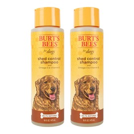 Burt's Bees for Dogs Natural Shed Control Shampoo with Omega 3s and Vitamin E | Puppy and Dog Shampoo