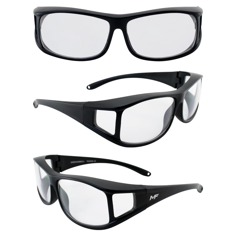 MotoFrames Sideshow Fit Over Glasses OTG Safety Motorcycle Glasses Matte
