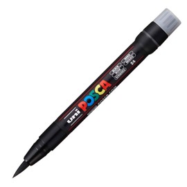 Posca Marker Brush in Black, Posca Pens for Art Supplies, School Supplies, Rock Art, Fabric Paint, Fabric Markers, Paint Pen, Art Markers, Posca Paint Markers