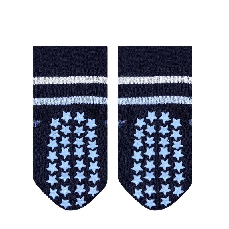 FALKE Baby Multi Stripe Calf Socks, Multicolour (Marine 6120), 19
