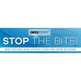 Onyx Professional "Stop The Bite" Nail Biting & Thumb Sucking Deterrent Polish 0.5 fl oz - Helps Nails Grow & Can Be Used As Top or Base Coat