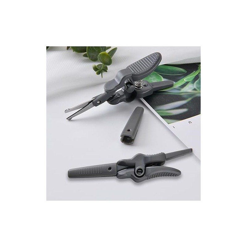 Ergonomic Nose Hair Scissors Set 4pcs for Eyebrows and Beard