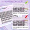 NAGARAKU Selfgrafting Segmented False Eyelashes, DIY Eyelashes, Triple Fish Tail