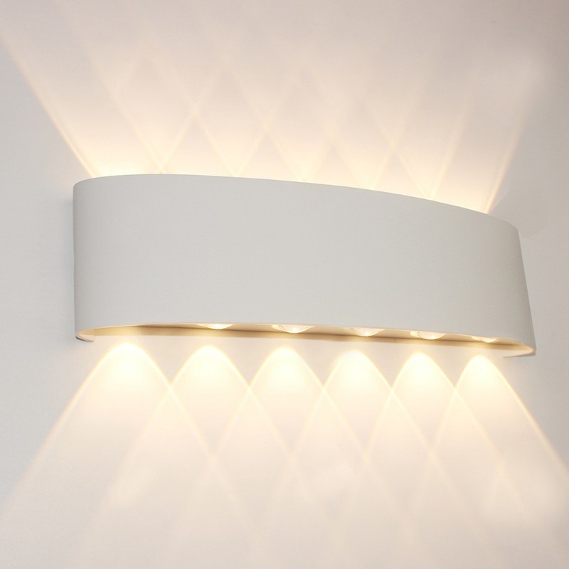 12LED 12W Wall Lamp Waterproof LED Outdoor Lighting for Living