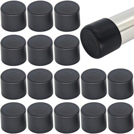 16Pcs 1-1/2 Inch (38mm) Round Rubber Chair Leg Tips Caps, Chair Table Leg Covers Floor Protectors, Chair Leg End Caps for Furniture, Chair, Table