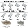 GIONAR 360 Pieces MX 1.25 mm Plug Kit, 2/3/4/5 Pin