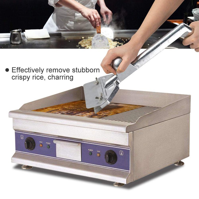 SHANGPEIXUAN Grill Scrapers, Heavy Duty Casting Aluminum Commercial Griddle Scraper