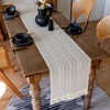 Fecialy Macrame Table Runner Farmhouse Boho Beige Table Runner with