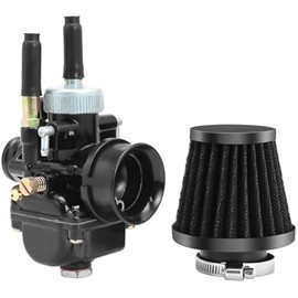 PHBG 17mm 19mm 21mm Racing Carburetor black carb with air intake for Dellorto PHBG DIO JOG 50cc 90cc BWS100 for Puch Yamaha Zuma (19mm)