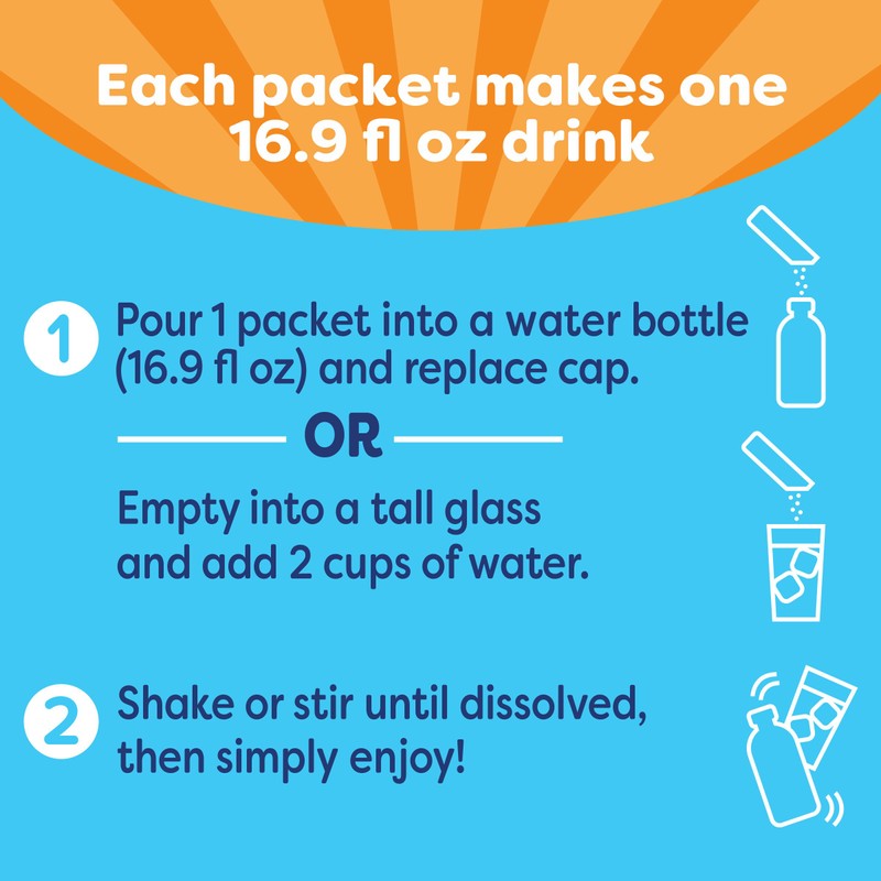 Crystal Light Immunity Support Orange Tangerine Drink Mix, 10 ct