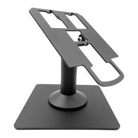 Discount Credit Card Supply Verifone MX915 / Mx925 7" Freestanding Swivel and Tilt Terminal Stand with Square Plate, Black