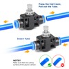 EFUTURETIME 6 x Pneumatic Throttle Valve Connector 6 mm Pneumatic