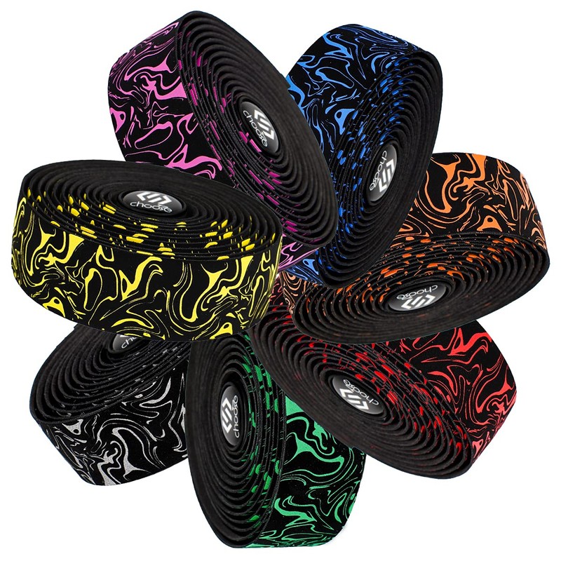 Chooee Road Bike Handlebar Tape,2PCS Bicycle Bar tape,Red.