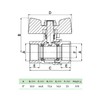 zencQ Ball Valve with Screw Connection 1 Inch FF, Brass