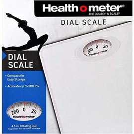 Health o Meter HAB700DQ201 Body Fat/Healthy Weight Maintenance Rotating Dial Home Scale Up to 300 Pounds, White