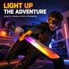 Rainbow Light-Up Space Sword Toy with Sound & Mist Effects