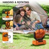 20000mAh Solar Camping Fan, Portable Rechargeable Battery & Solar Powered