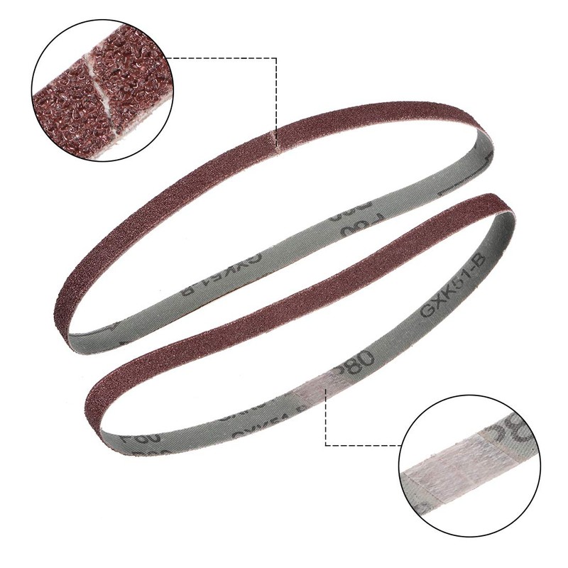 sourcing map 1/2-inch X 18-inch(13mm X 455mm) Sanding Belt 80