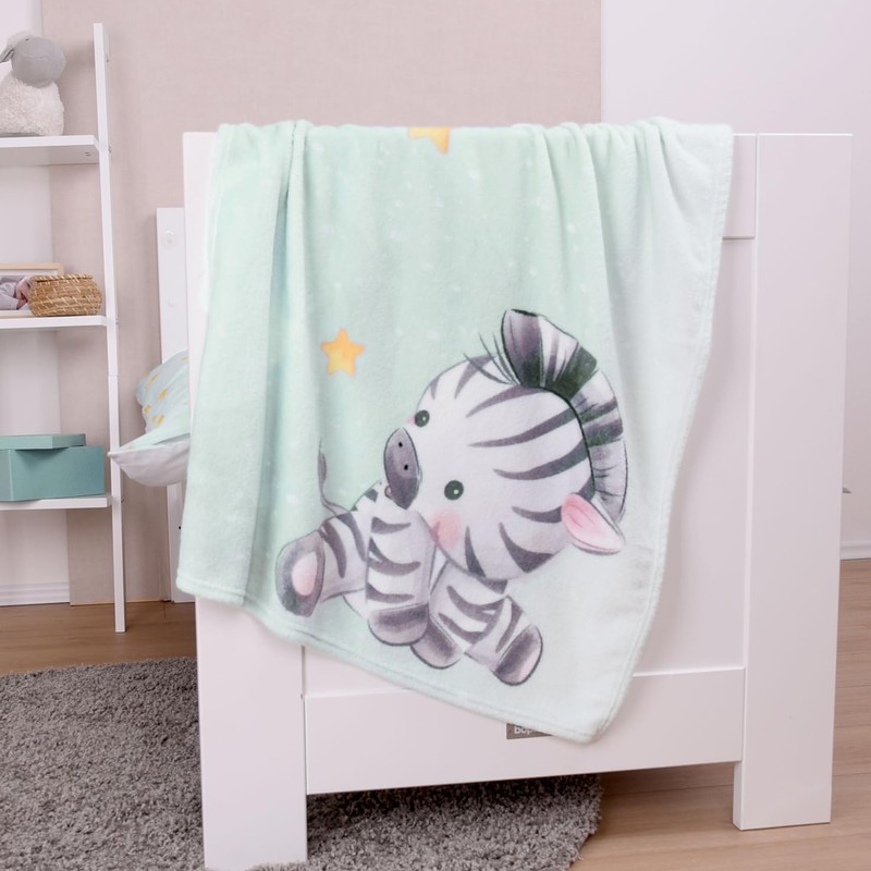 Herding Babybest Zebra Microfibre Fleece Blanket, 75 x 100 cm,