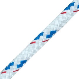 New England Ropes 1/4in (6mm) Sta-Set Blue Fleck 90 Feet Long
