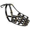 OOPSDOGGY Doberman Dog Muzzle for Large Dogs - Leather Breathable