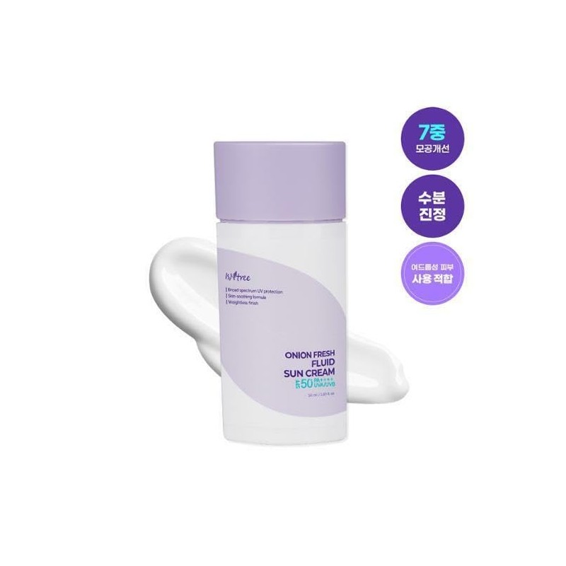 ISNTREE Protector Solar Facial Onion Fresh Fluid Sun Cream -