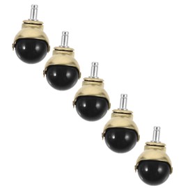 COHEALI Pcs Gold Round Caster Wheels Replacement for Chair Office Desk Vintage Style Castor for Carpet