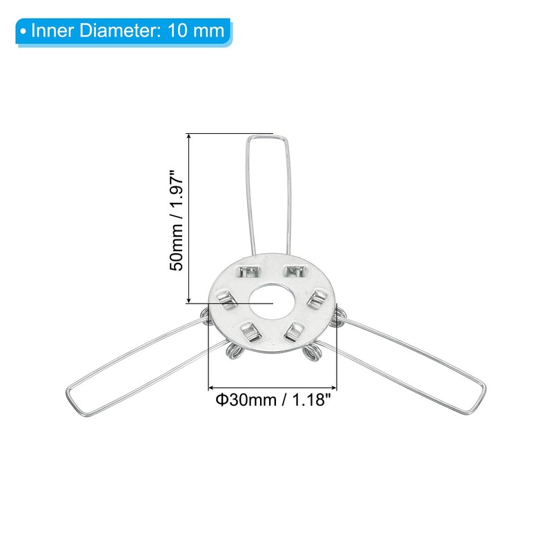 PATIKIL 2" Lampshade Spring Clip, 10 Pack Metal Fixing Spring