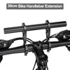 Yizhet 30 cm Bicycle Handlebar Extension, Aluminium Bicycle Extender Holder,