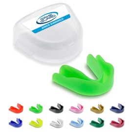 GAME GUARD – 10 x Boil & Bite Mouth Guards/Gum Shields – Mouldable Mouthguards/gumshields - Kids/Junior – for School & Clubs, Rugby, Hockey, GAA (Green)