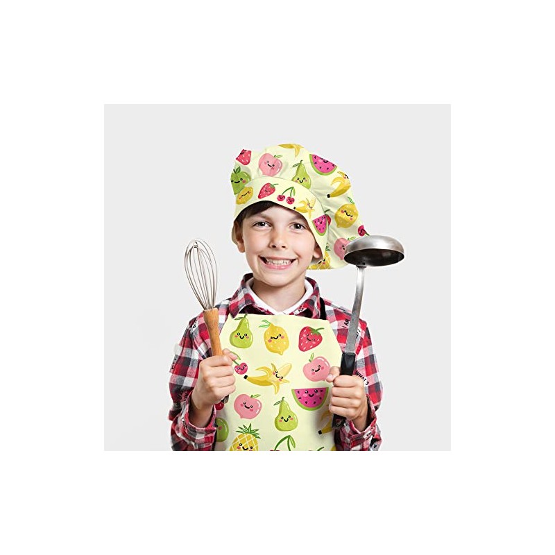 Chef's Hat for Children Boys and Girls Colourful Cooking Hood