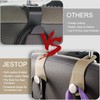 JESTOP Car Headrest Hooks, 2 Pack Leather Car Seat Storage