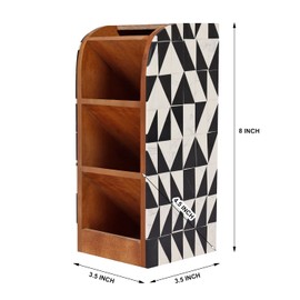 Handicrafts Home Decorative Multi Functional Incline Desk Organizer Modern Storage Stunning Gift 8x3.5x3.5 inch