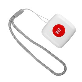 Operitacx Wireless Emergency Button for Elderly Caregiver Pager Remote Call Alarm for Home Hotel Hospital Use for Emergency Assistance White
