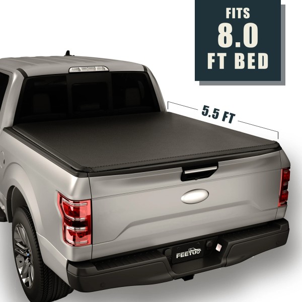 FEEZUO Soft Roll-Up Truck Bed Tonneau Cover for 2017-2025 F250