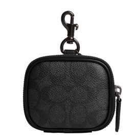 Coach Men's Clip On Pouch, Charcoal, One Size