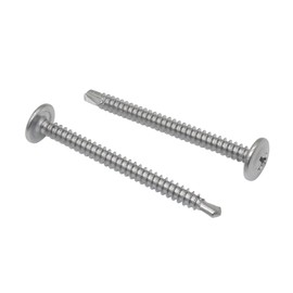 Stainless Steel Phillips Truss Head Self-Drilling Screw Sheet Metal Screws (2" (100 pcs))