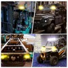 Round Emergency Strobe Lights,12-24V Rotating Beacon Light Emergency Warning Lights