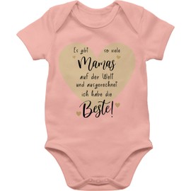 Shirtracer - Baby Bodysuit Boy Girl - Beste Mama der Welt - Und ich habe die Beste, 2 baby pink