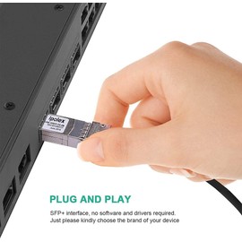 ipolex 10G SFP+ Copper Cable, SFP+ DAC, 10GBASE-CU Direct Attach Copper Cable, 10Gb/s Passive Twinax Cable Compatible for Cisco, Ubiquiti, Meraki, Mikrotik, Intel and more. 1.5-meter, 4-Pack.