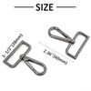 MELORDY 15 Pcs Metal Swivel Lobster Clasp Claw Push Gate
