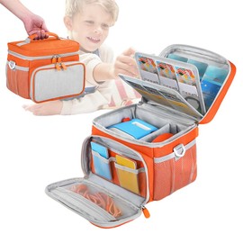 GETBSTOOP Carrying Case for Yoto Player (3rd Generation), Card Holder Hold Up to 30 Cards, Travel Storage Bag with Shoulder Strap for Yoto Audio Music Player & Headphone Accessories