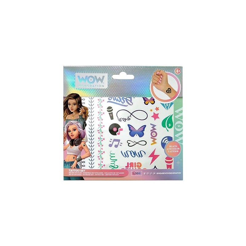 WOW Generation Tattoo Set of 50 Tattoos