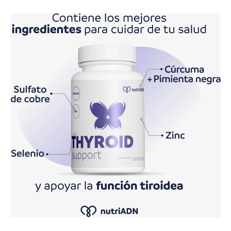 Suplemento Tiroides Avanzado Zinc Capsulas Sabor