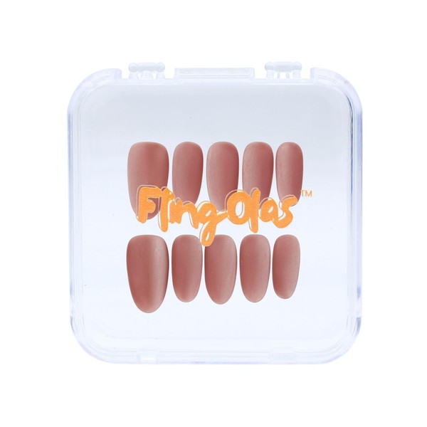 Fling Olas Press-on Nails, Oval Nails, Reusable, Handmade with UV