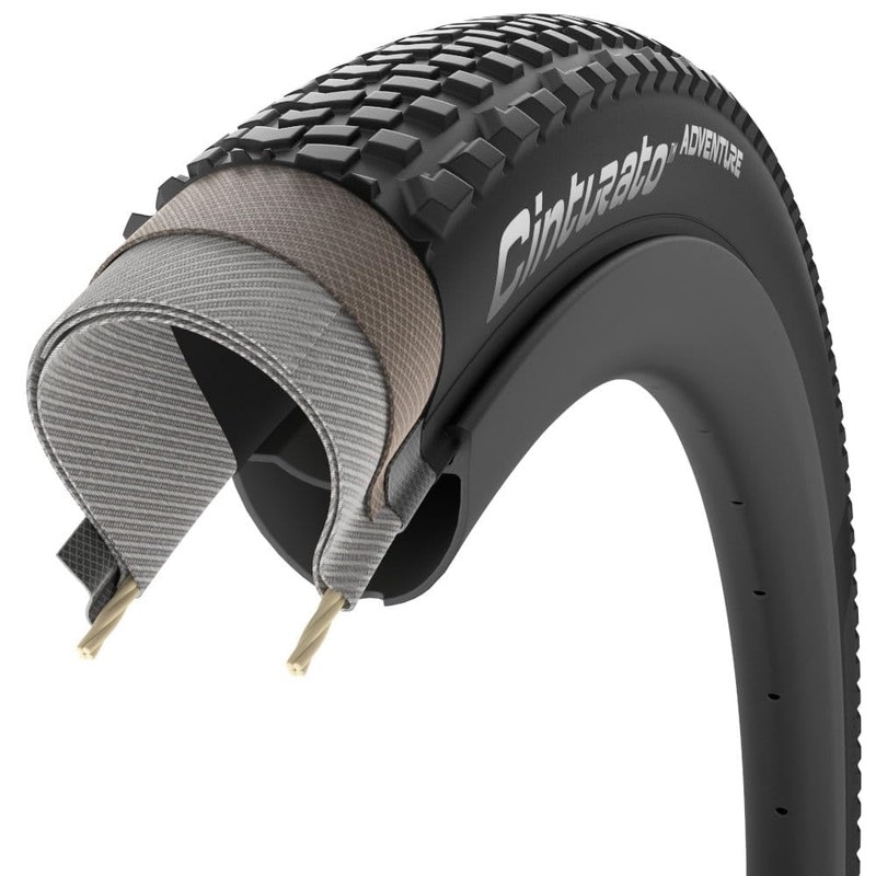 Pirelli Cinturato Adventure, neumático de Grava para Bicicleta, Plegable, sin