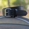 Nickel Smart Black Rope Belt - 38"