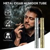demcigar Cigar Tube, Aluminum Cigar Holders Travel Airtight Single Carving
