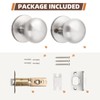 GOBEKOR 8 Pack Passage Door Knobs for Closet Door Knobs